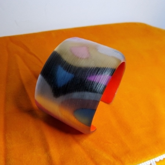 Alexis Bittar Fosted Geometric Lucite Bracelet - Picture 1 of 8